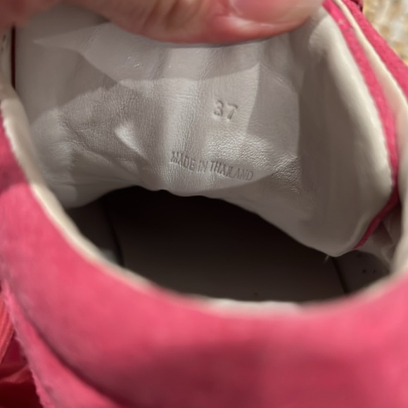 Rag & bone Nova hot pink high top sneakers size 7 - Picture 9 of 12